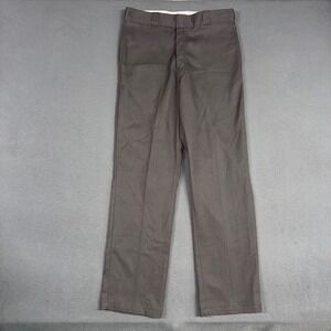 Dickies Pants Mens 34x34 Gray 874 Original Fit Flex Workwear Straight Trousers